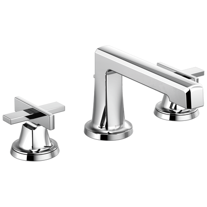 Brizo Levoir Widespread Lavatory Faucet with Low Spout - Less Handles 1.2 GPM - Complete Kit - Polished Chrome