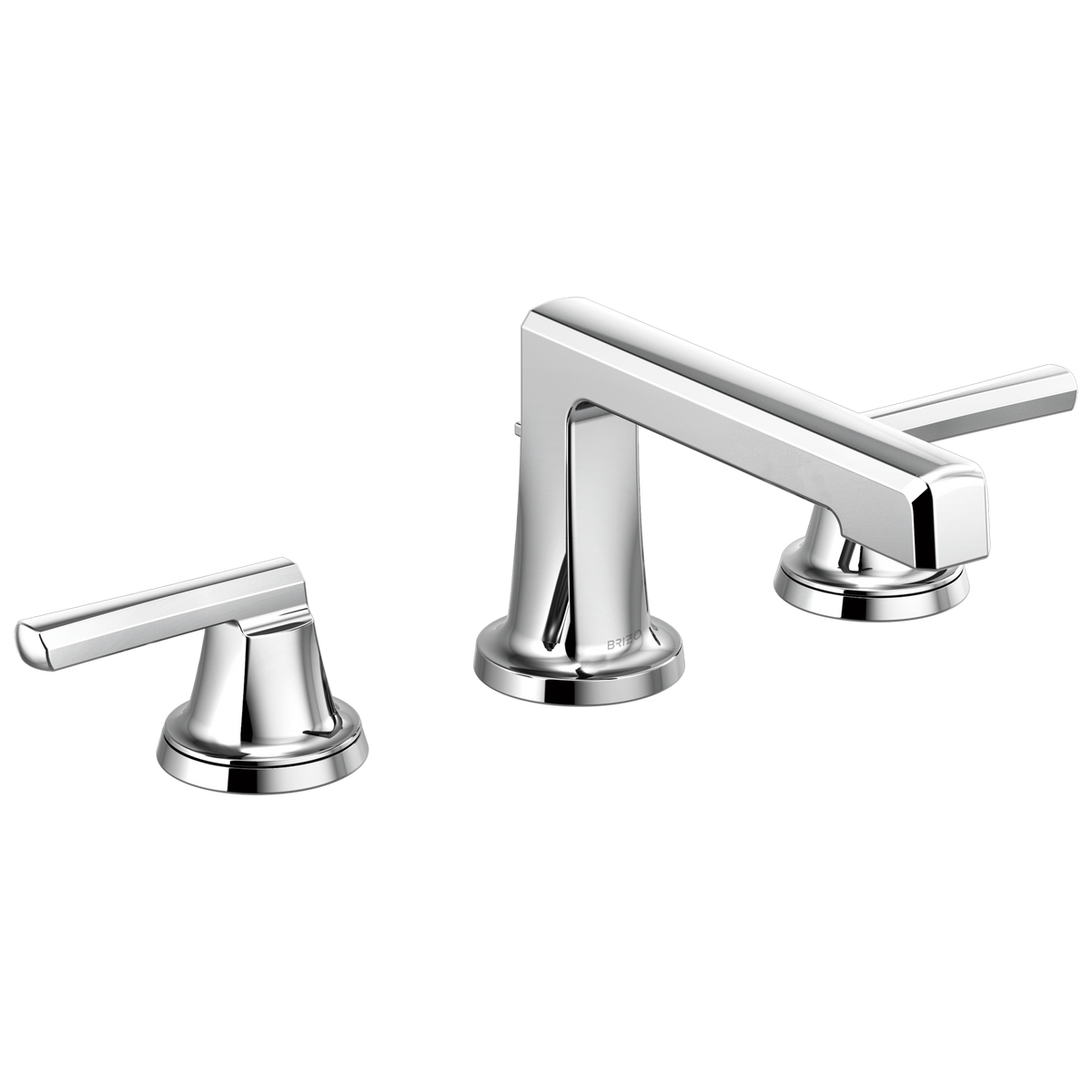 Brizo Levoir Widespread Lavatory Faucet with Low Spout - Less Handles 1.5 GPM - Complete Kit - Chrome
