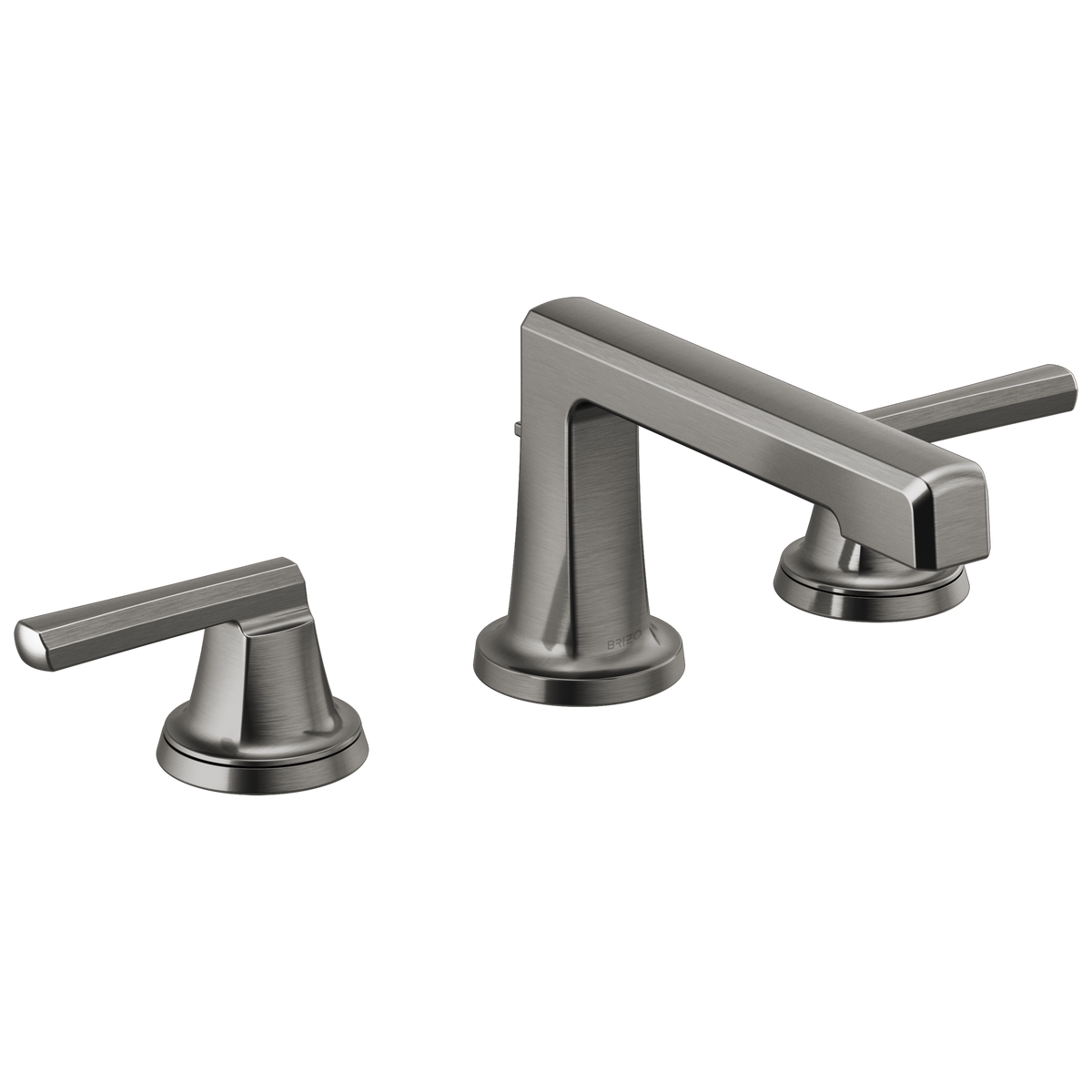 Brizo Levoir Widespread Lavatory Faucet with Low Spout - Less Handles 1.2 GPM - Complete Kit - Brilliance® Luxe Steel®