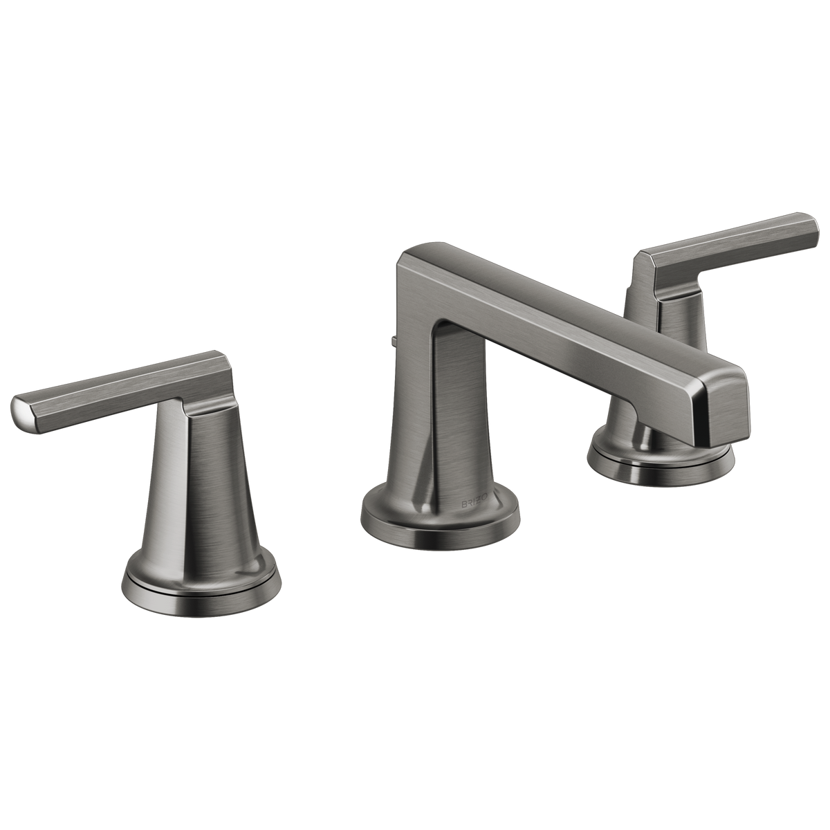 Brizo Levoir Widespread Lavatory Faucet with Low Spout - Less Handles 1.2 GPM - Complete Kit - Brilliance® Luxe Steel®