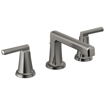 Brizo Levoir Widespread Lavatory Faucet with Low Spout - Less Handles 1.2 GPM - Complete Kit - Brilliance® Luxe Steel®