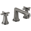 Brizo Levoir Widespread Lavatory Faucet with Low Spout - Less Handles 1.2 GPM - Complete Kit - Brilliance® Luxe Steel®
