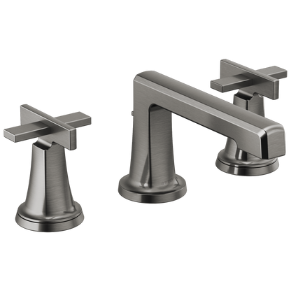 Brizo Levoir Widespread Lavatory Faucet with Low Spout - Less Handles 1.2 GPM - Complete Kit - Brilliance® Luxe Steel®