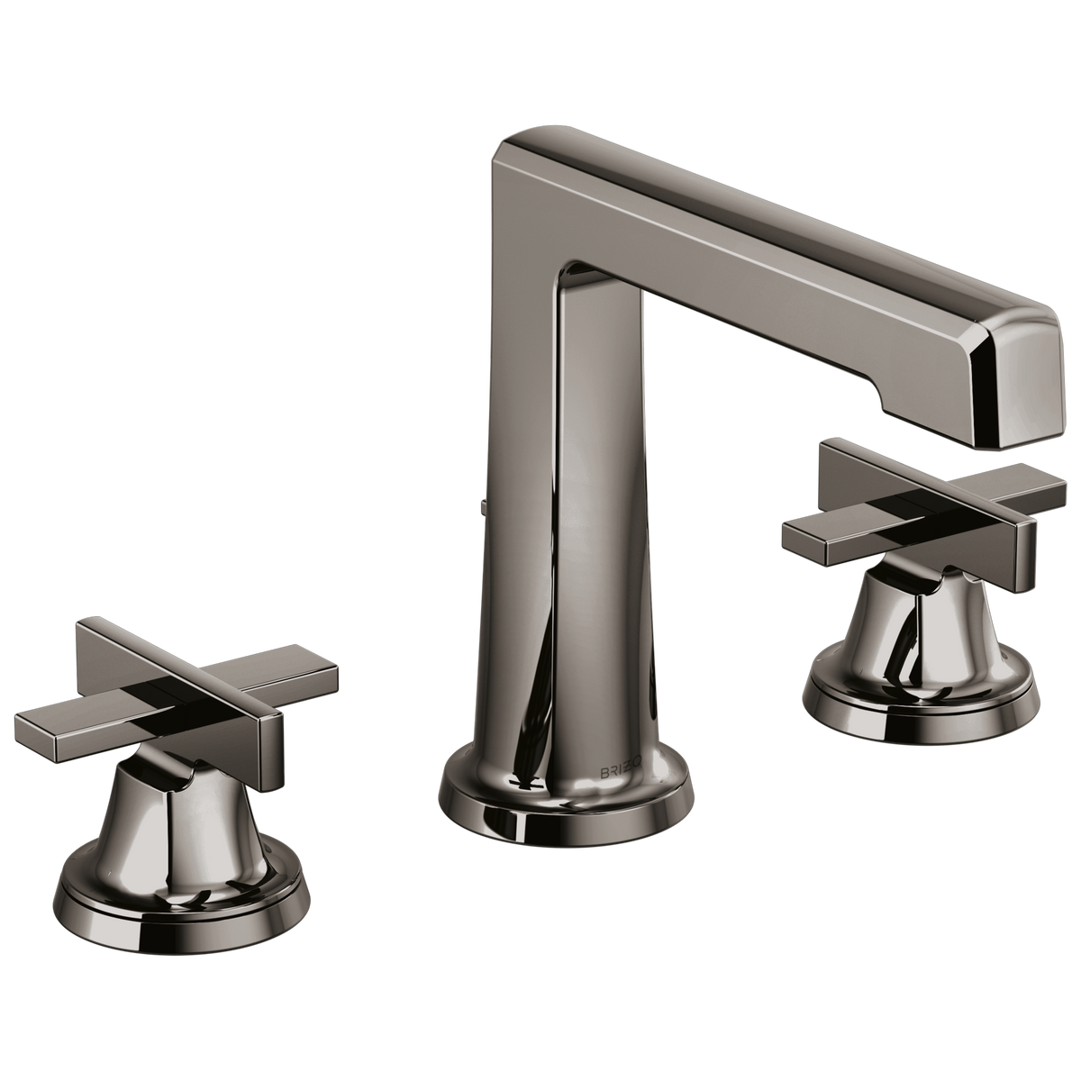 Brizo Levoir Widespread Lavatory Faucet With High Spout - Less Handles - Complete Kit - Brilliance® Black Onyx