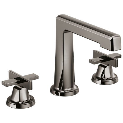 Brizo Levoir Widespread Lavatory Faucet With High Spout - Less Handles - Complete Kit - Brilliance® Black Onyx