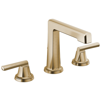 Brizo Levoir Widespread Lavatory Faucet with High Spout - Less Handles 1.2 GPM - Complete Kit - Brilliance® Luxe Gold®