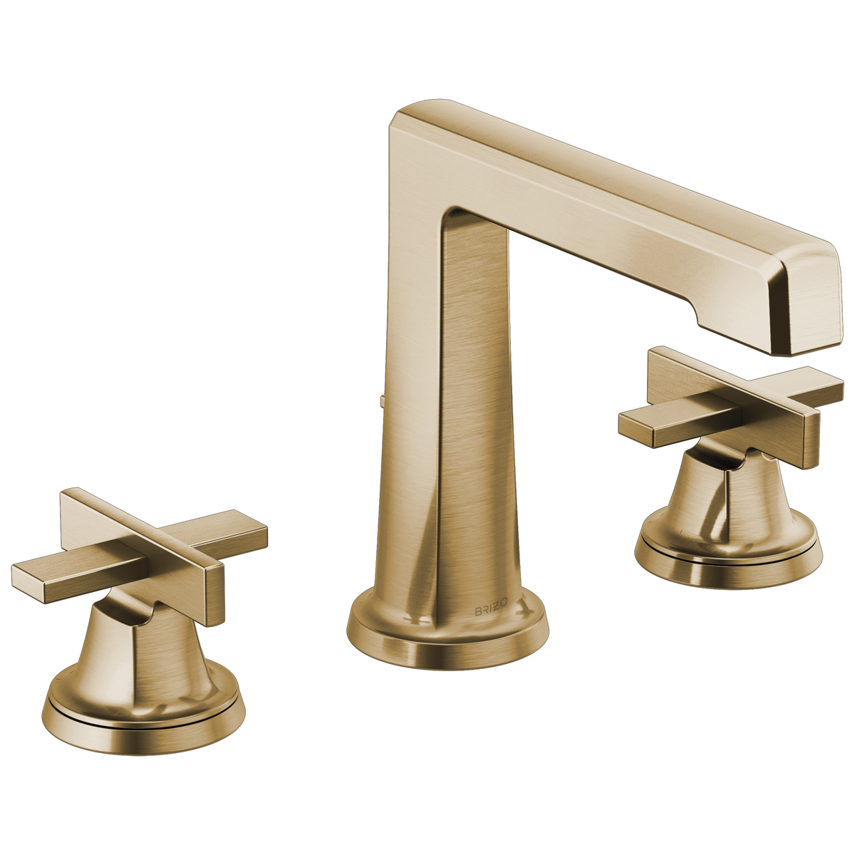 Brizo Levoir Widespread Lavatory Faucet with High Spout - Less Handles 1.2 GPM - Complete Kit - Brilliance® Luxe Gold®