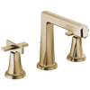 Brizo Levoir Widespread Lavatory Faucet with High Spout - Less Handles 1.2 GPM - Complete Kit - Brilliance® Luxe Gold®