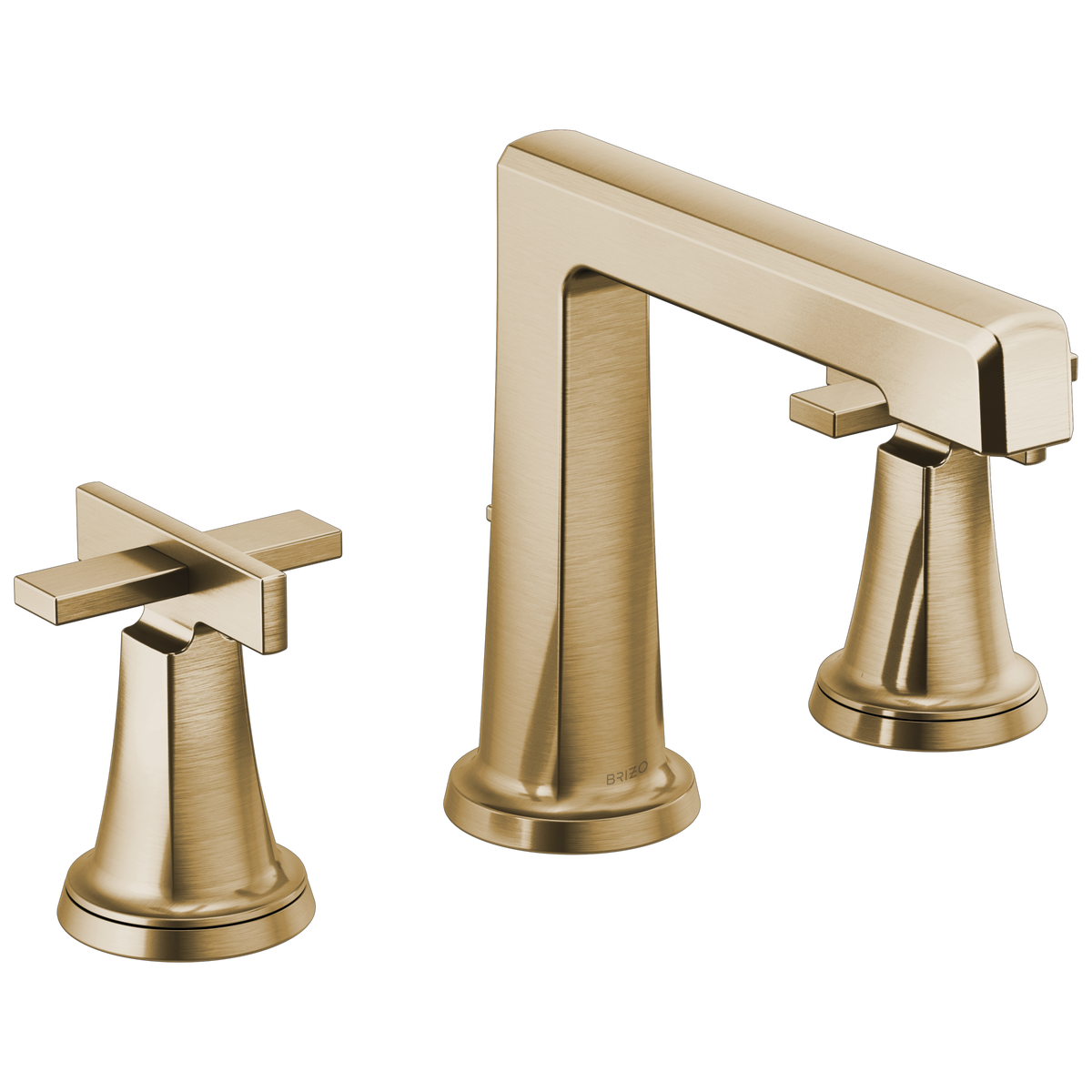 Brizo Levoir Widespread Lavatory Faucet with High Spout - Less Handles 1.2 GPM - Complete Kit - Brilliance® Luxe Gold®