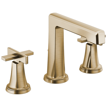 Brizo Levoir Widespread Lavatory Faucet with High Spout - Less Handles 1.2 GPM - Complete Kit - Brilliance® Luxe Gold®