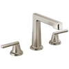 Brizo Levoir Widespread Lavatory Faucet with High Spout - Less Handles 1.2 GPM - Complete Kit - Brilliance® Luxe Nickel®