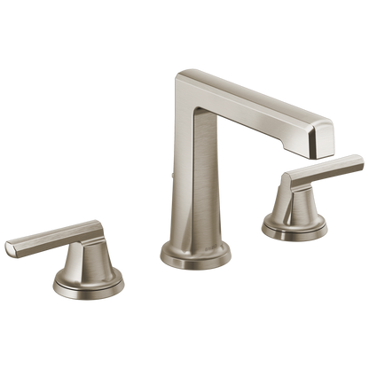 Brizo Levoir Widespread Lavatory Faucet with High Spout - Less Handles 1.2 GPM - Complete Kit - Brilliance® Luxe Nickel®