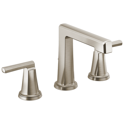 Brizo Levoir Widespread Lavatory Faucet with High Spout - Less Handles 1.2 GPM - Complete Kit - Brilliance® Luxe Nickel®