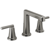 Brizo Levoir Widespread Lavatory Faucet with High Spout - Less Handles 1.2 GPM - Complete Kit - Brilliance® Luxe Steel®