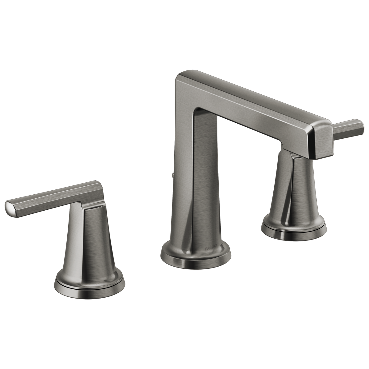 Brizo Levoir Widespread Lavatory Faucet with High Spout - Less Handles 1.2 GPM - Complete Kit - Brilliance® Luxe Steel®