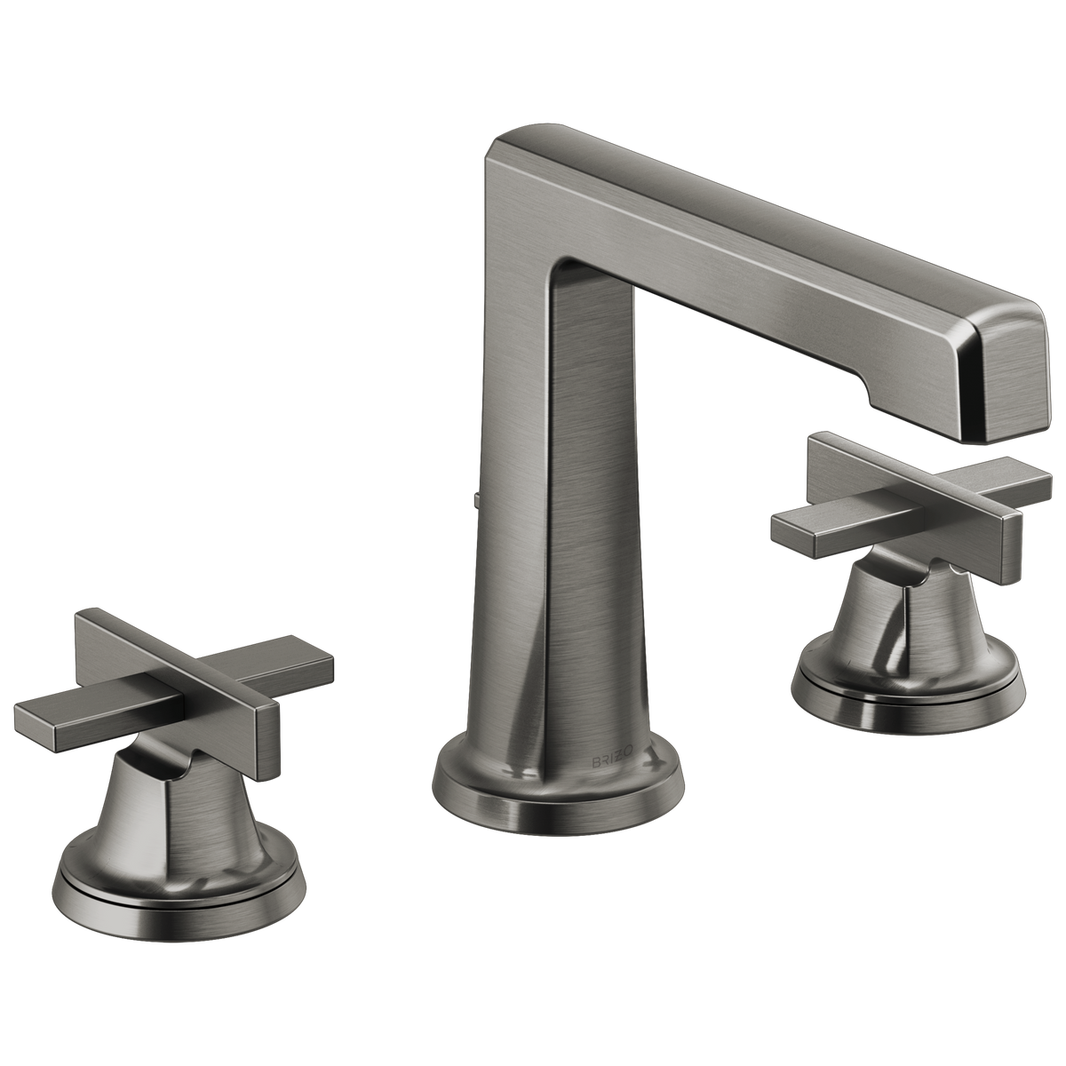 Brizo Levoir Widespread Lavatory Faucet with High Spout - Less Handles 1.2 GPM - Complete Kit - Brilliance® Luxe Steel®
