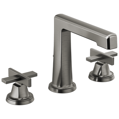 Brizo Levoir Widespread Lavatory Faucet with High Spout - Less Handles 1.2 GPM - Complete Kit - Brilliance® Luxe Steel®