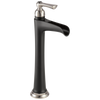 Rook Single-Handle Vessel Lavatory Faucet with Channel Spout 1.5 GPM - Matte Black / Brilliance® Luxe Nickel®