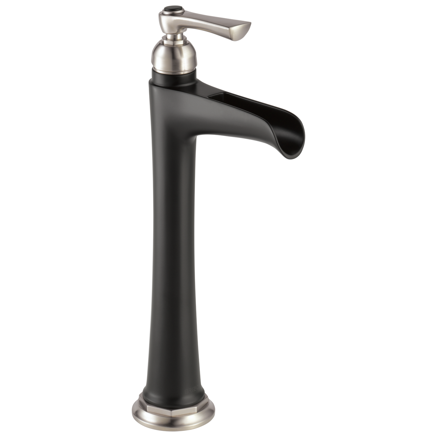 Rook Single-Handle Vessel Lavatory Faucet with Channel Spout 1.5 GPM - Matte Black / Brilliance® Luxe Nickel®