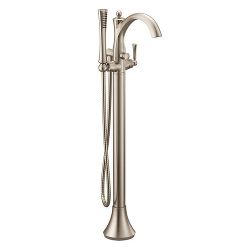 Moen Wynford Chrome one-handle tub filler includes hand shower