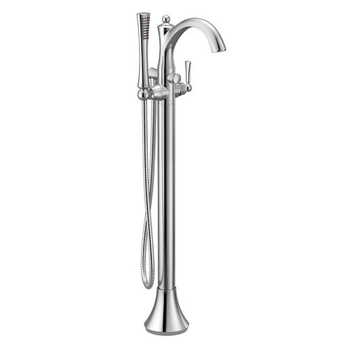Moen Wynford Chrome one-handle tub filler includes hand shower