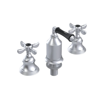 Rubinet Bidet Fitting with Spray, Diverter, and Vacum Breaker (Less Drain) Satin Chrome