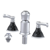 Rubinet Bidet Fitting with Spray, Diverter, and Vacum Breaker (Less Drain) Satin Chrome