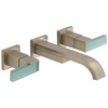 Brizo Siderna Two-Handle Wall Mount Lavatory Faucet - Less Handles 1.2 GPM - Complete Kit - Brilliance® Brushed Nickel