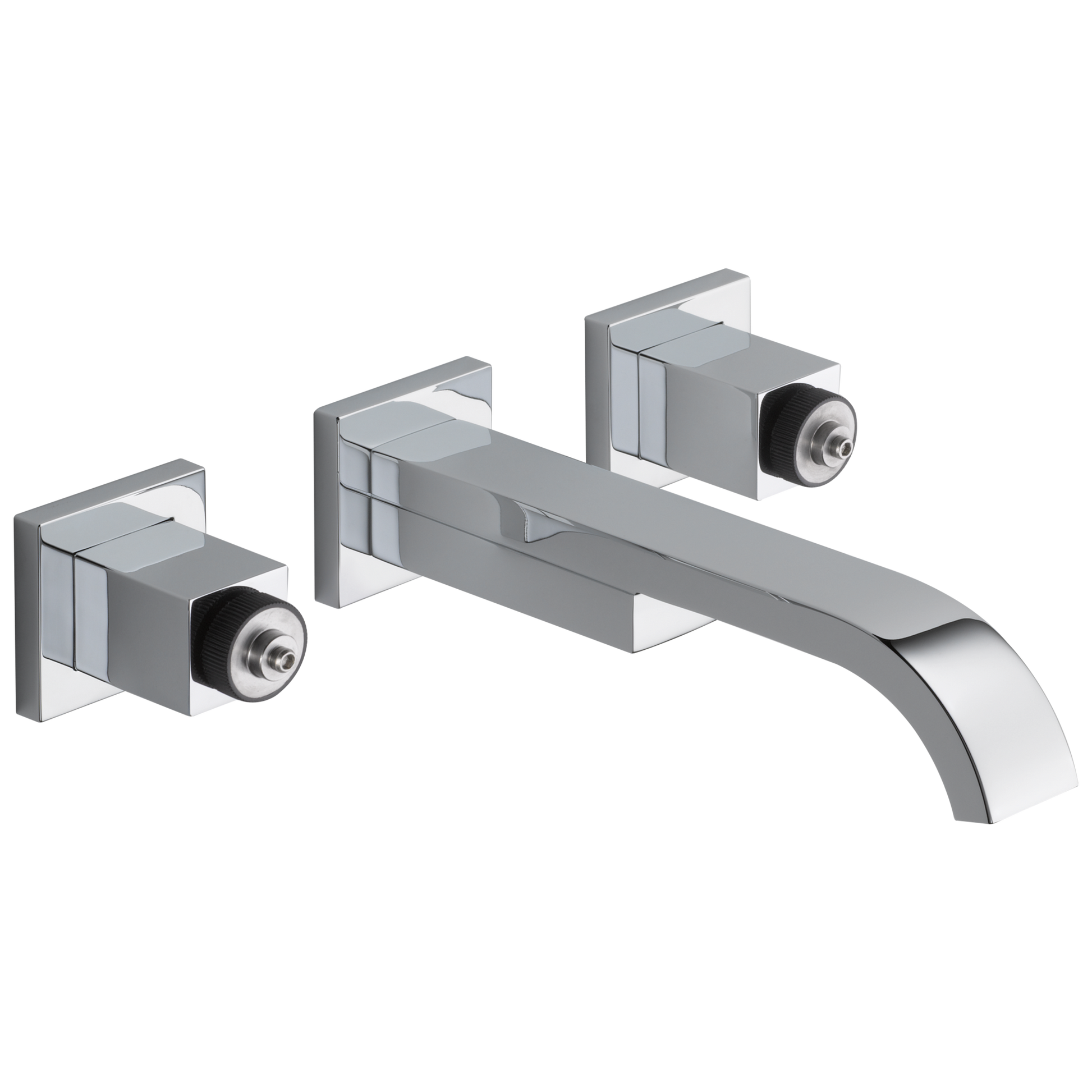 Siderna Two-Handle Wall Mount Lavatory Faucet - Less Handles 1.2 GPM - Polished Chrome