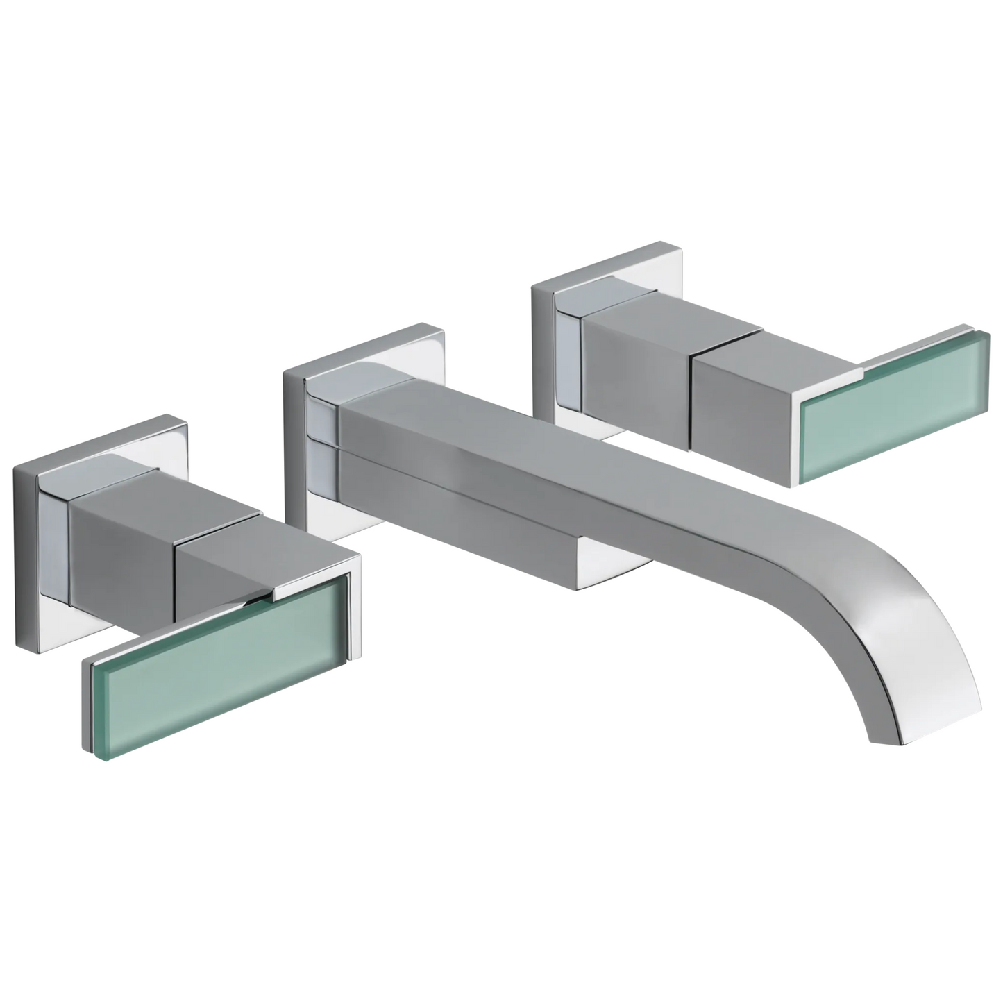 Brizo Siderna Two-Handle Wall Mount Lavatory Faucet - Less Handles 1.2 GPM - Complete Kit - Polished Chrome