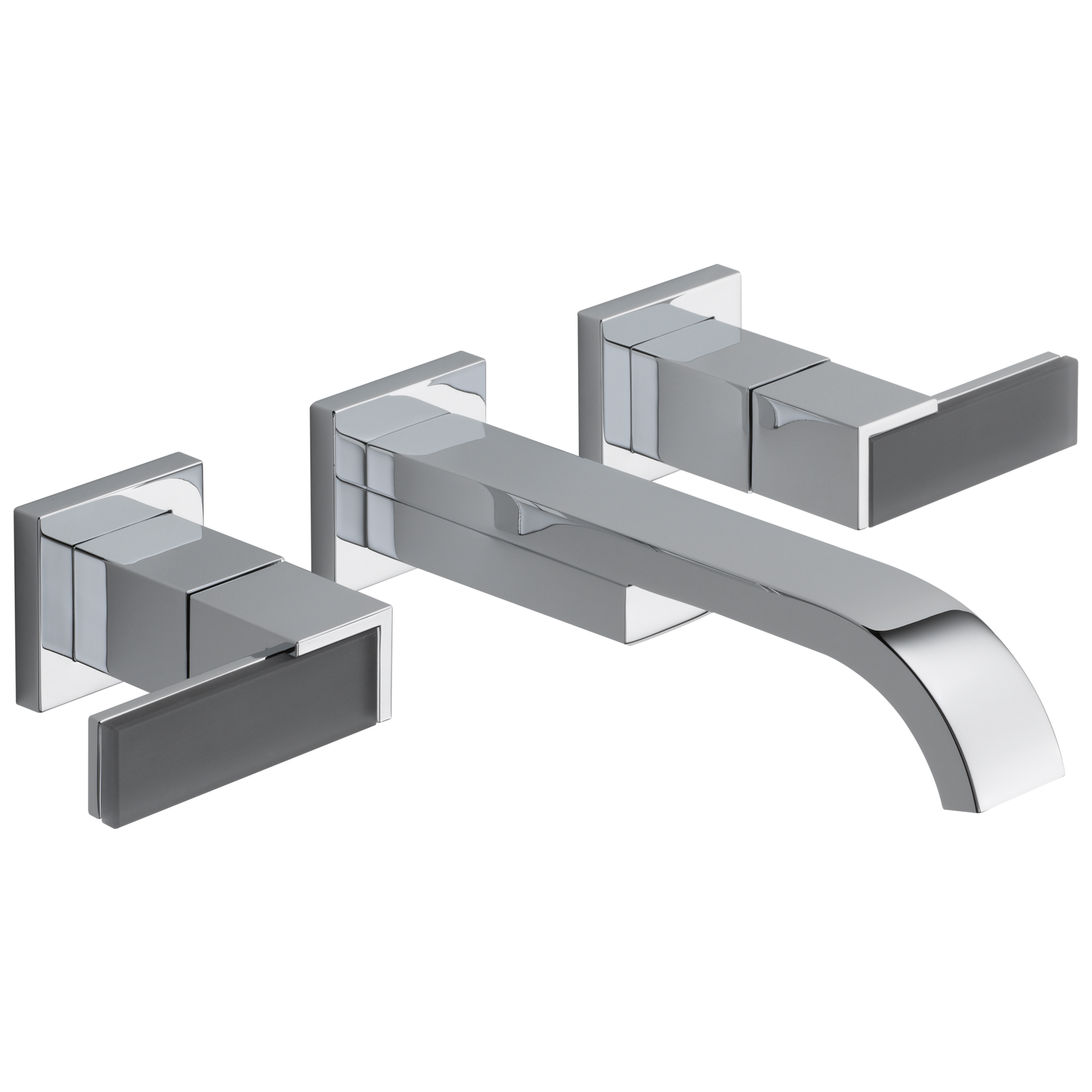 Brizo Siderna Two-Handle Wall Mount Lavatory Faucet - Less Handles 1.2 GPM - Complete Kit - Polished Chrome