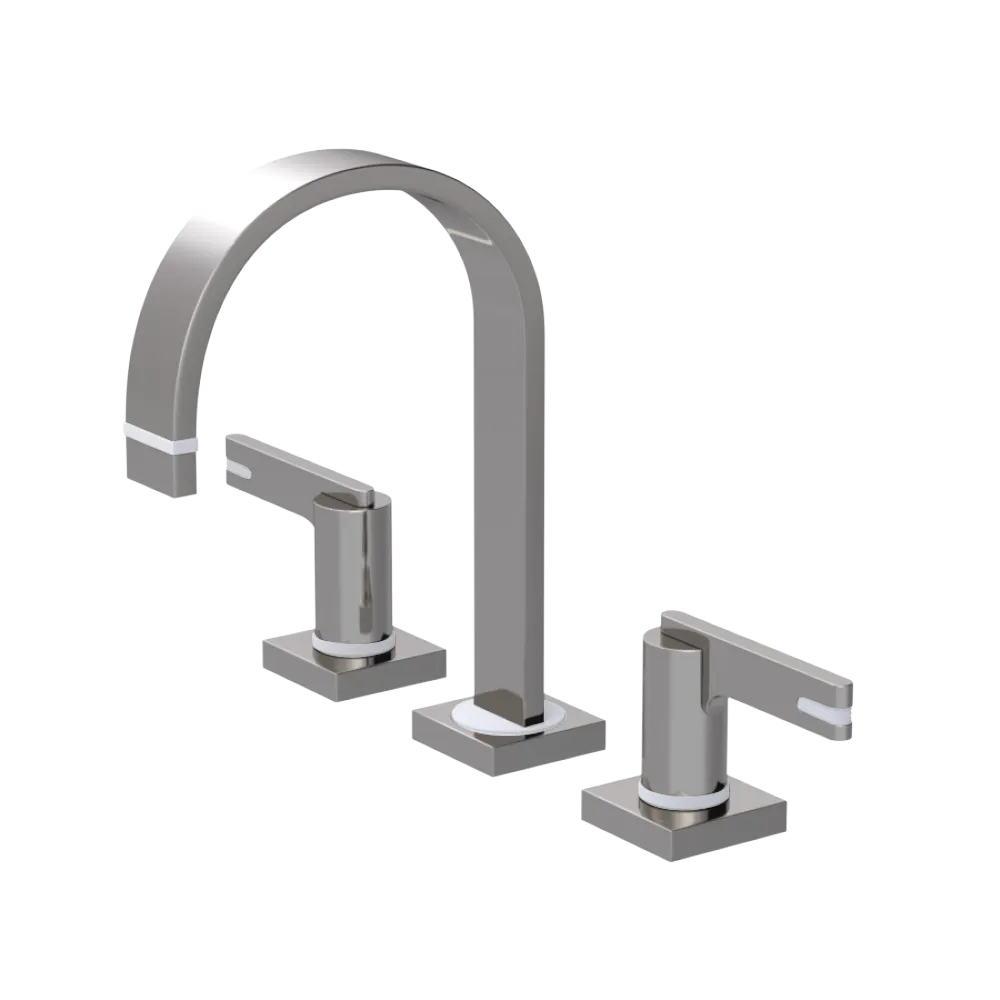 Rubinet Widespread Lav. Set. (less drain) Polished Nickel
