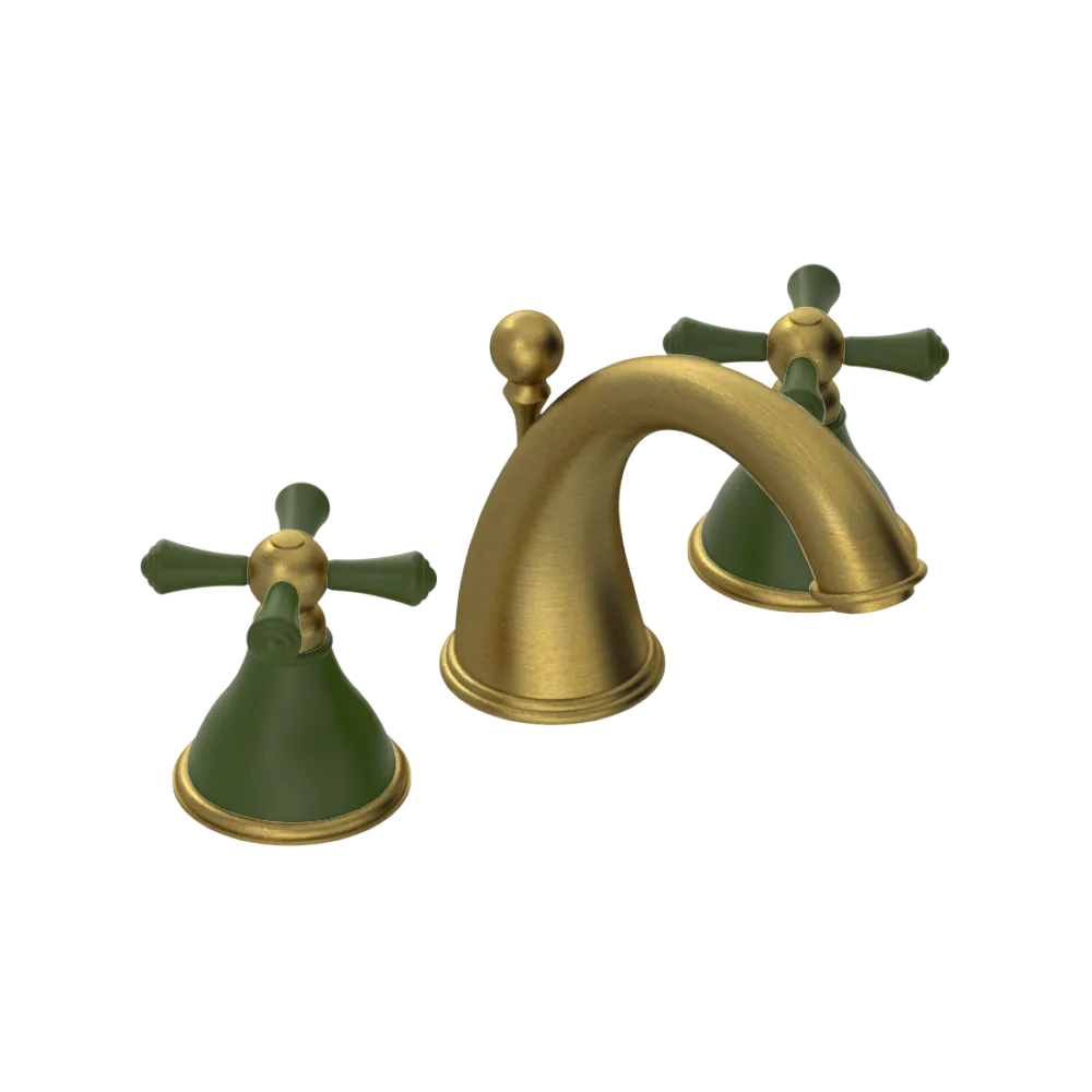 Rubinet Widespread Lav. Set. (less drain) Antique Brass Matt