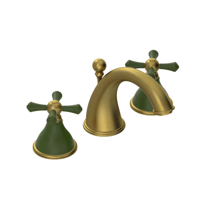 Rubinet Widespread Lav. Set. (less drain) Antique Brass Matt