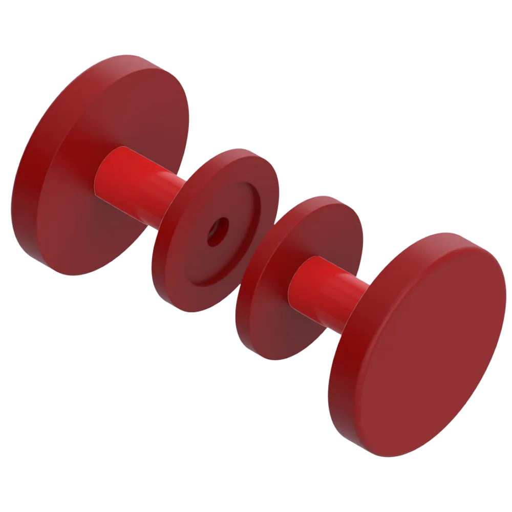 Rubinet Shower Door Knob (set) Maroon