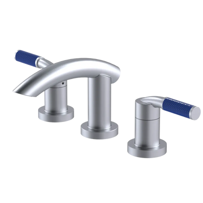 Rubinet Widespread Lav. Set. (less drain) Satin Chrome