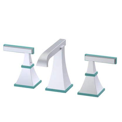 Rubinet Widespread Lav. Set. (less drain) Satin Chrome