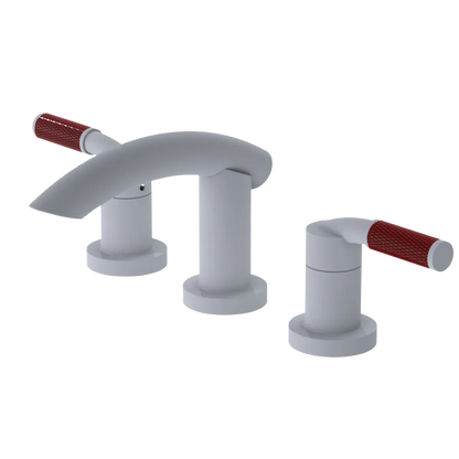 Rubinet Widespread Lav. Set. (less drain) Matt White
