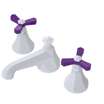 Rubinet Widespread Lav. Set. (less drain) Matt White