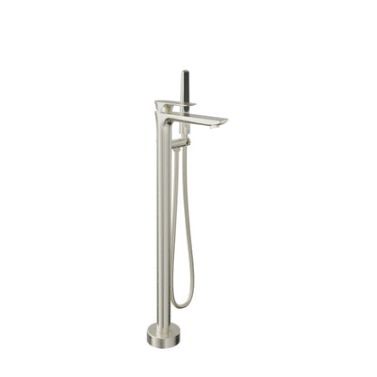Baril Floor-mounted tub filler with hand shower