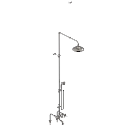 Rubinet Deck Mount Tub & Shower with Hand Held Shower Polished Nickel