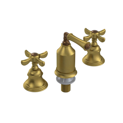 Rubinet Bidet Fitting with Spray, Diverter, and Vacum Breaker (Less Drain) Antique Brass Matt