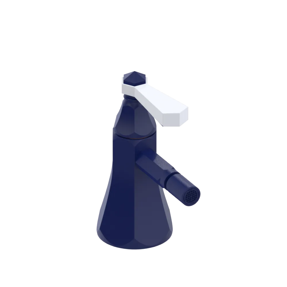 Rubinet Single Control Bidet Fitting (less drain) Midnight Blue