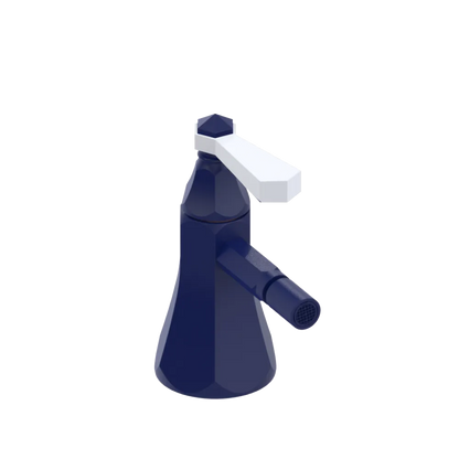Rubinet Single Control Bidet Fitting (less drain) Midnight Blue