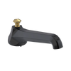 Rubinet Tub Filler Spout Deck Mount Black