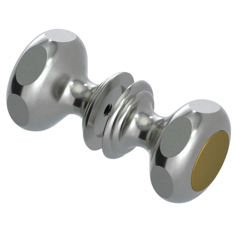 Rubinet Shower Door Knob (set) Satin Nickel