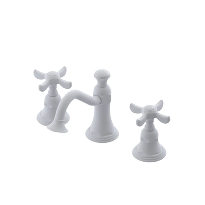 Rubinet Widespread Lav. Set. (less drain) Matt White