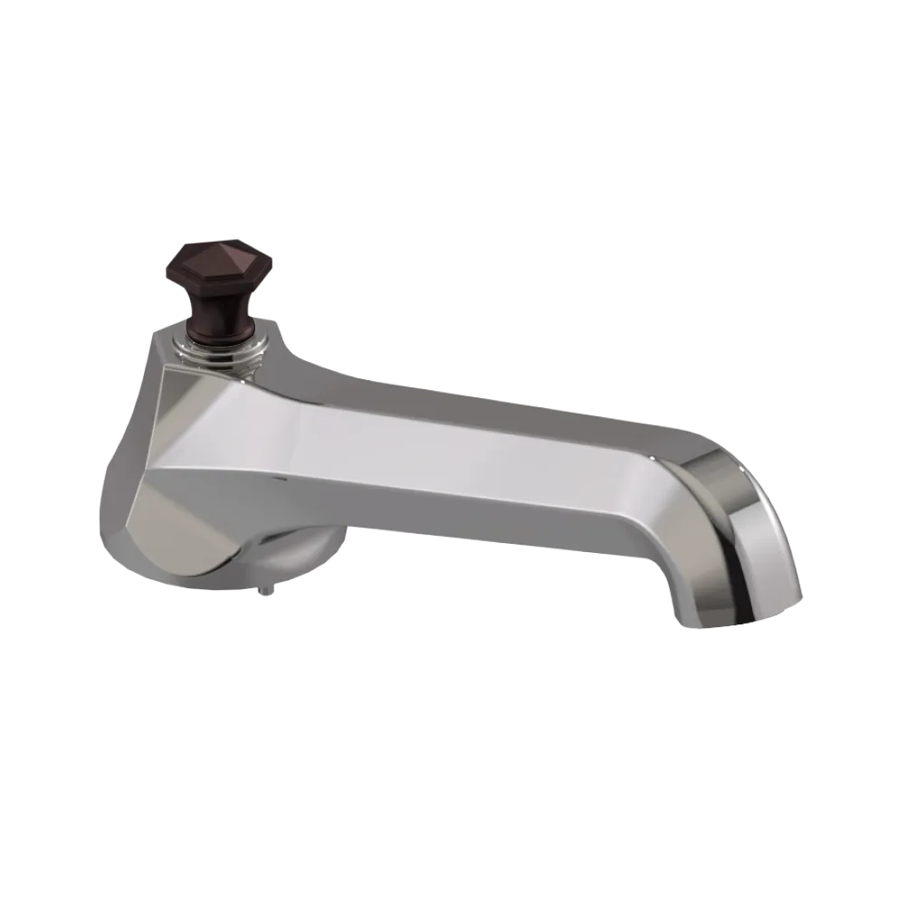 Rubinet Tub Filler Spout Deck Mount Polished Nickel