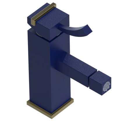 Rubinet Single Control Bidet Fitting (less drain) Midnight Blue