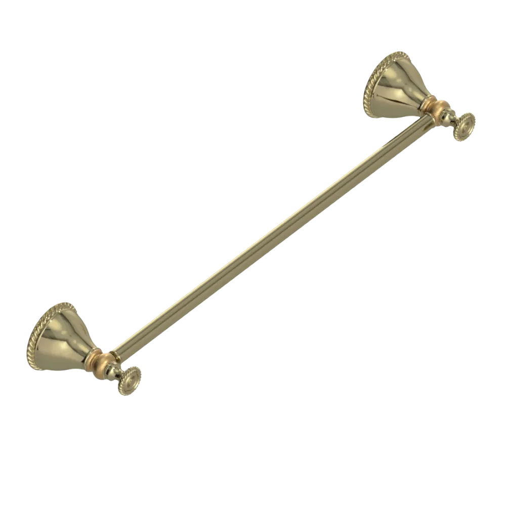 Rubinet Towel Bar 18" Natural Brass